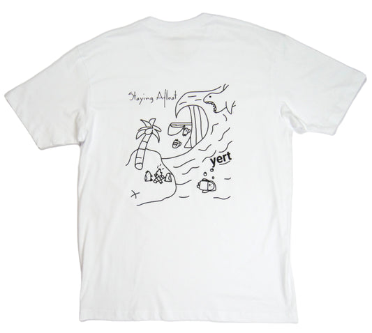 Yert "Staying Afloat" Tee White