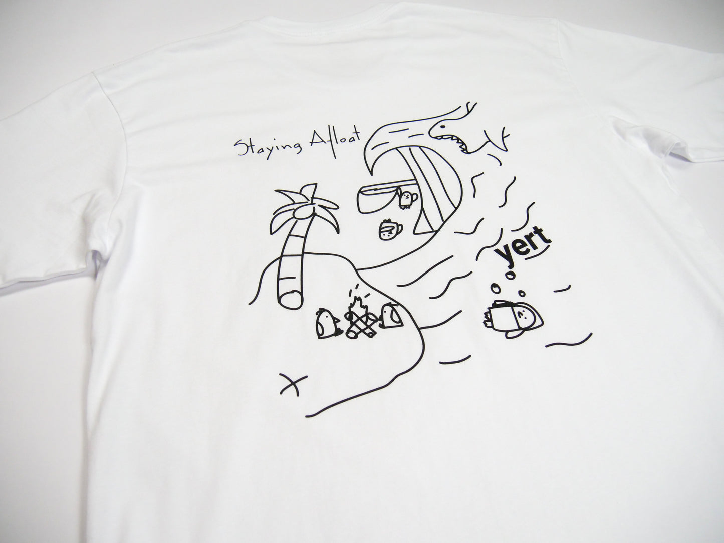 Yert "Staying Afloat" Tee White